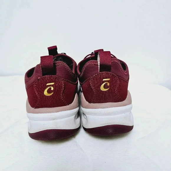 CLOVE burgundy slip on leather comfort sneakers 6 - Picture 3 of 14